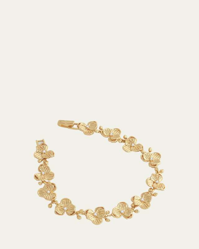 Orchid Link Bracelet